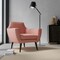 Pink Geometric Woven Pattern Upholstery Fabric by The Yard - SKU: Joplin Rose